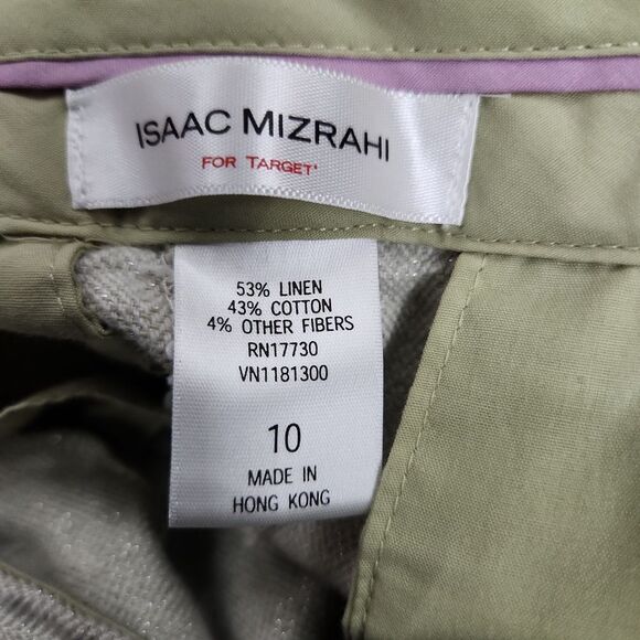 Isaac Mizrahi for Target Shimmery Capri Dress Pants **HAS DISCOLORATION** - Picture 3 of 8